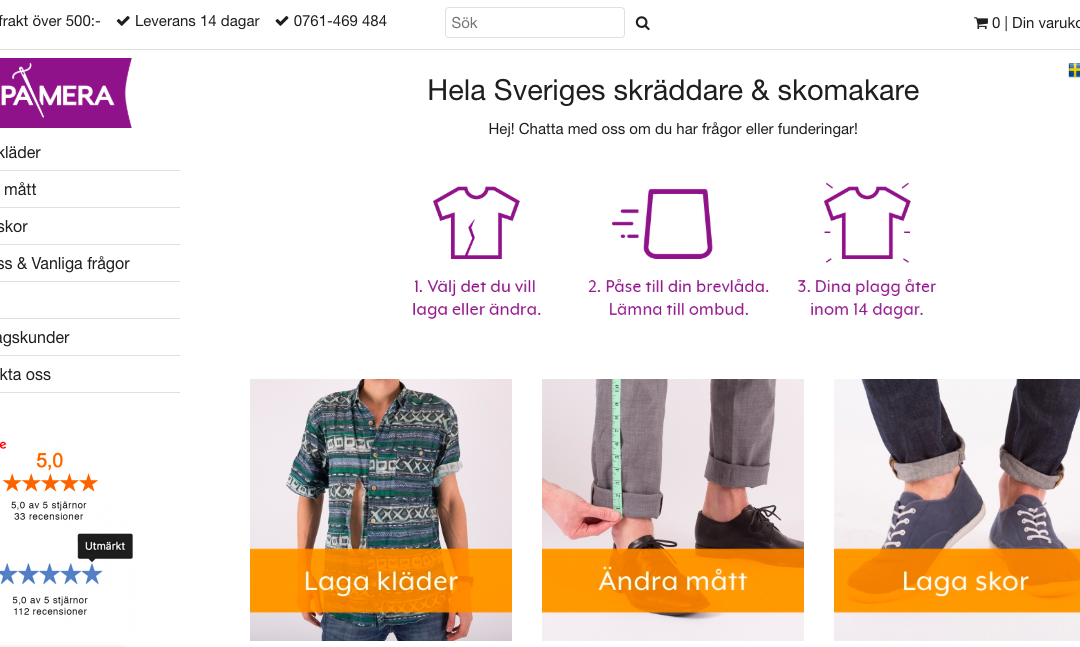 Repamera, en startup med skräddare och hållbarhetstänk