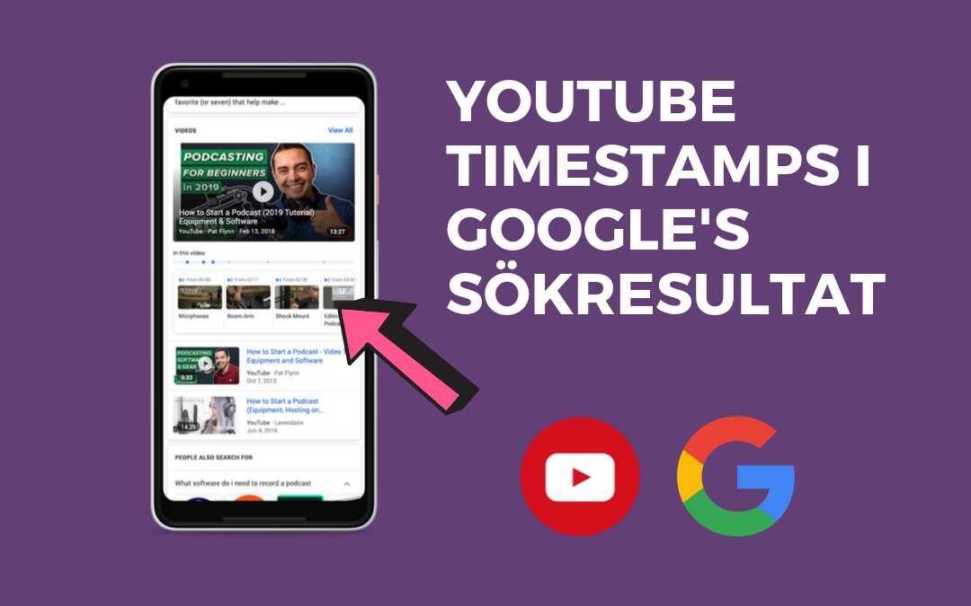 YouTube timestamps är nu synligt på Google