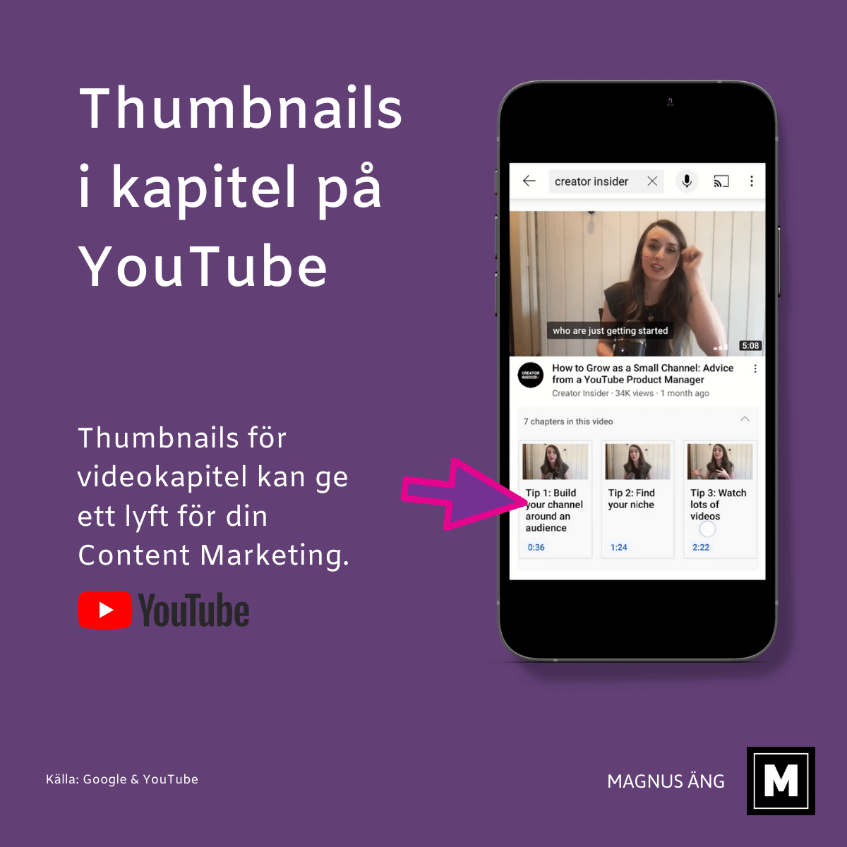 kapitel med timestamps Nu skapas kapitel med timestamps automatiskt på youtube.