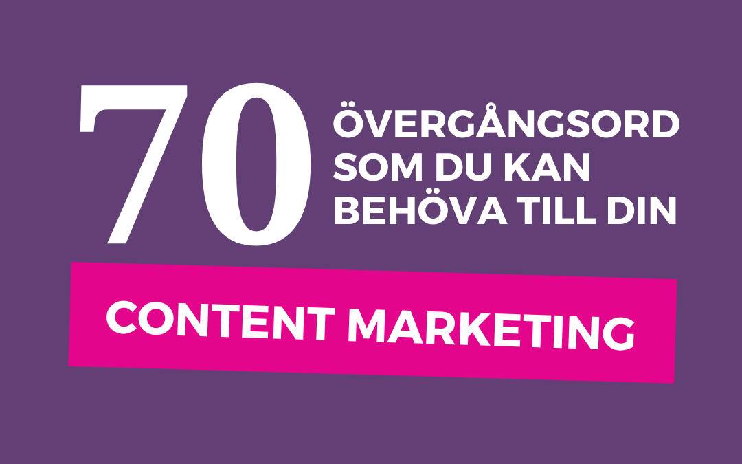 Alla övergångsord som du behöver (2021)